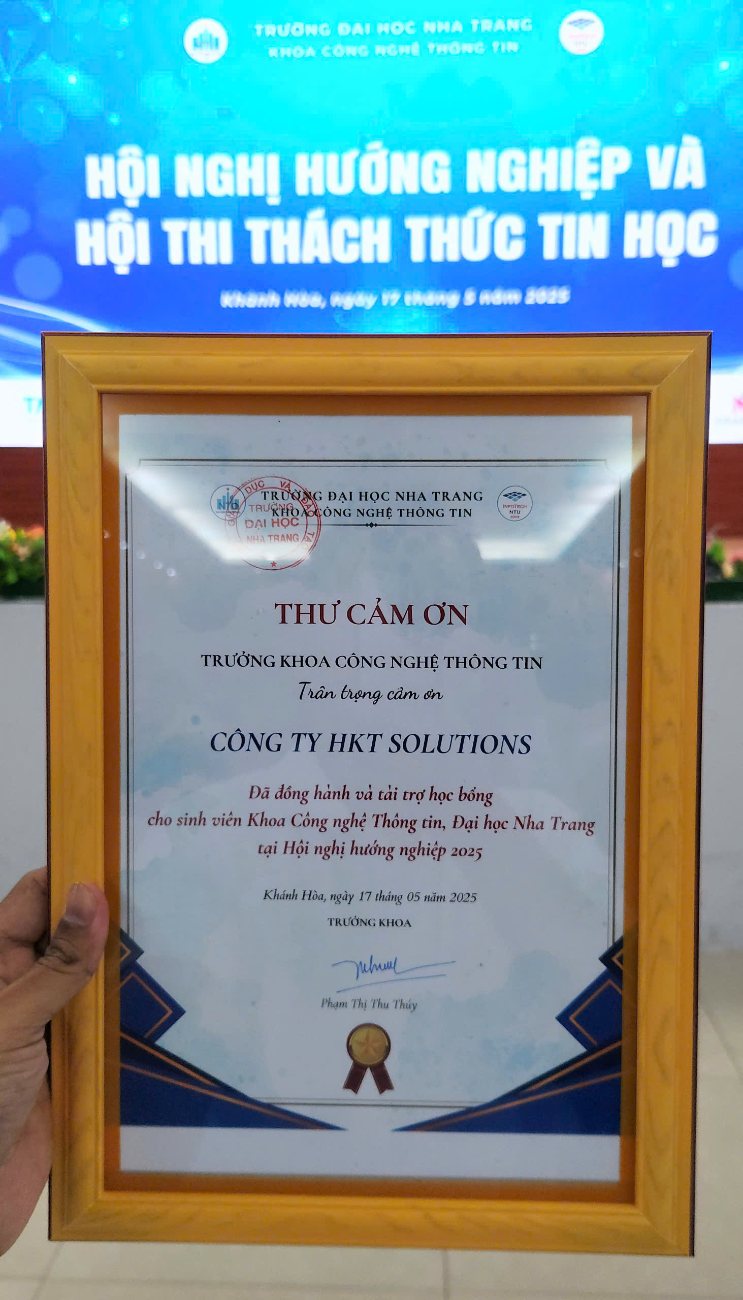 hội nghị hướng nghiệp & hội thị thách thức tin học 2025 khoa công nghệ thông tin đại học nha trang (7)