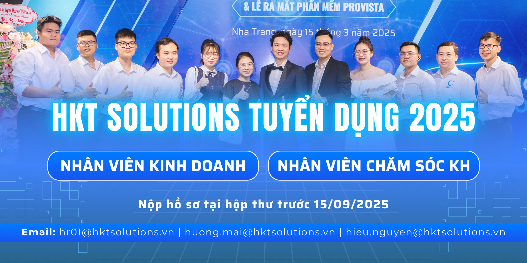 HKT SOLUTIONS TUYỂN DỤNG NHÂN SỰ QUÝ 3 - 2025