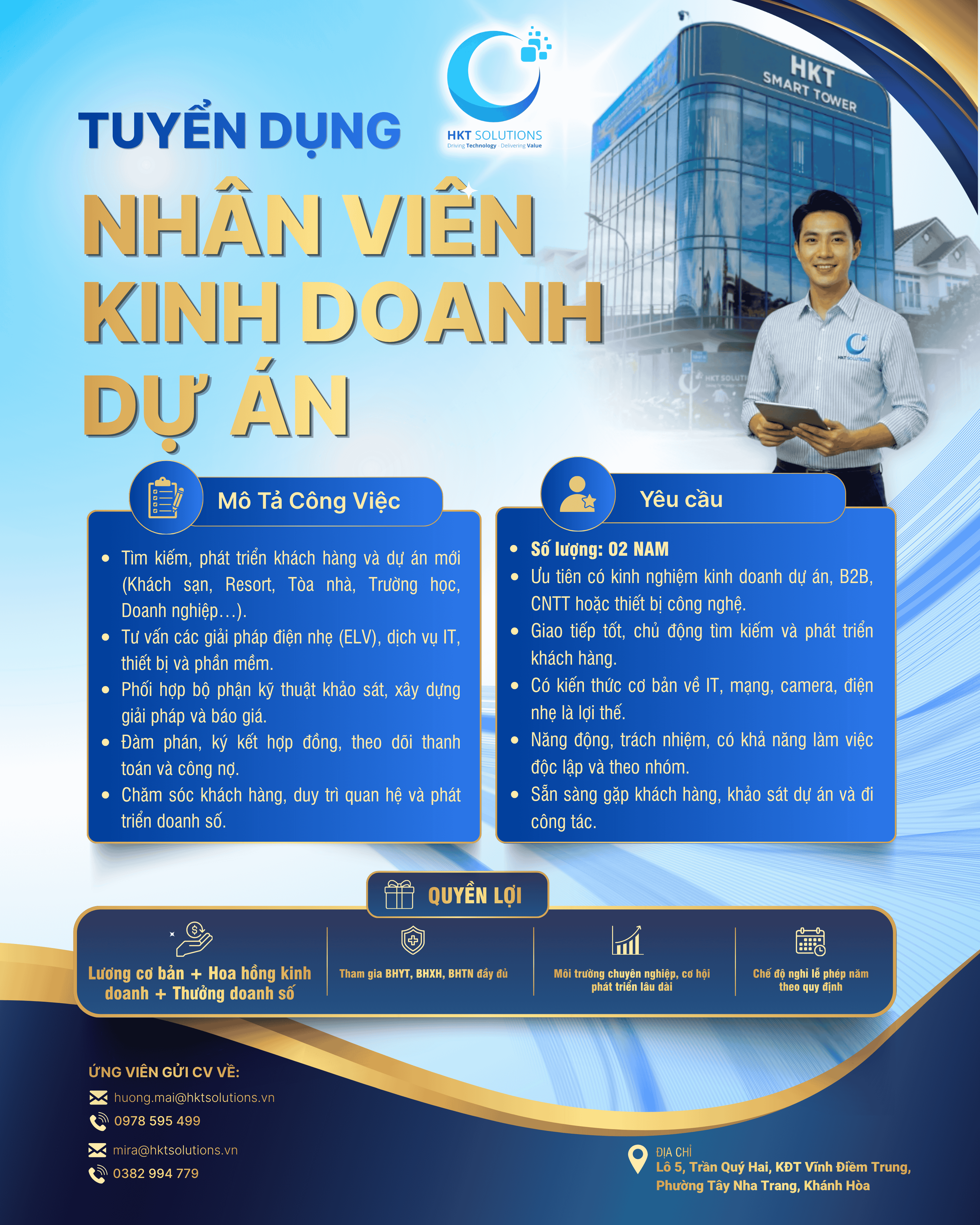 HKT Solutions Tuyển Dụng Nhân Viên Kinh Doanh Dự Án